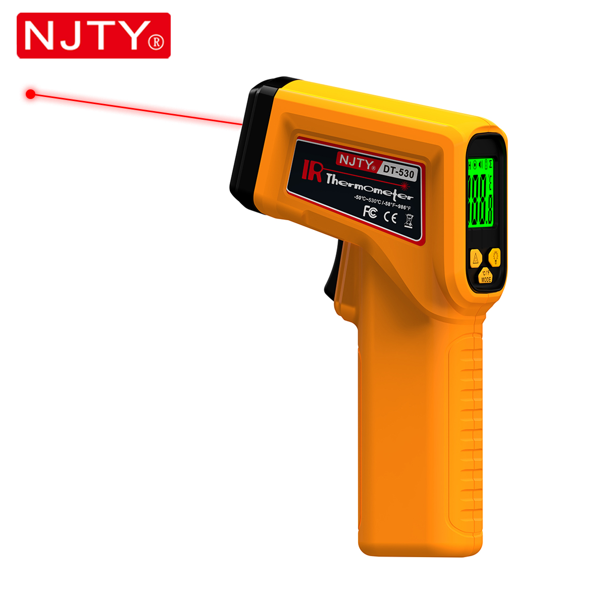 Industrial Laser Thermometer Gun - NJTY Termometro a infrarossi Pistola laser