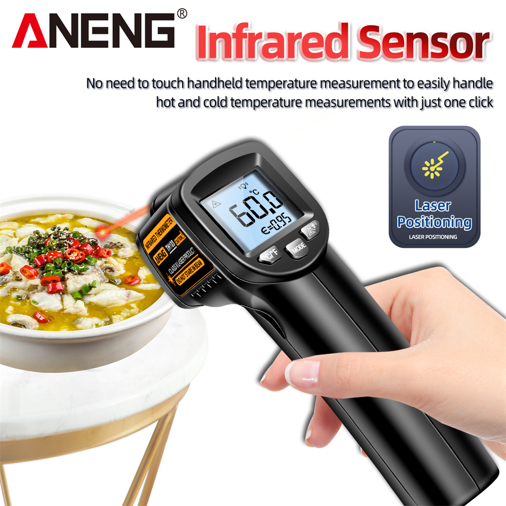 Industrial Laser Thermometer Gun - Termometro laser a infrarossi Pistola per
