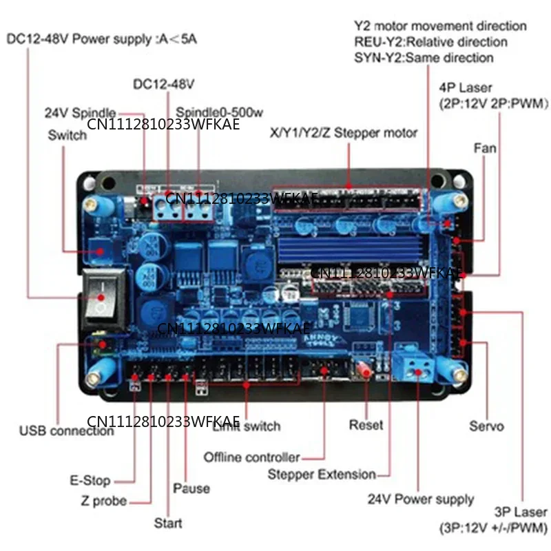 Controller Grbl Board - Scheda di Controllo GRBL per Motori