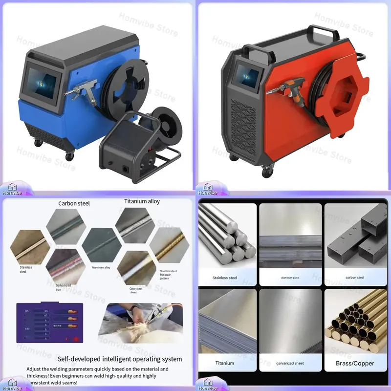 Industrial Handheld Laser Welding Machine - Saldatrice Laser Portatile 4-in-1 Raffreddata ad