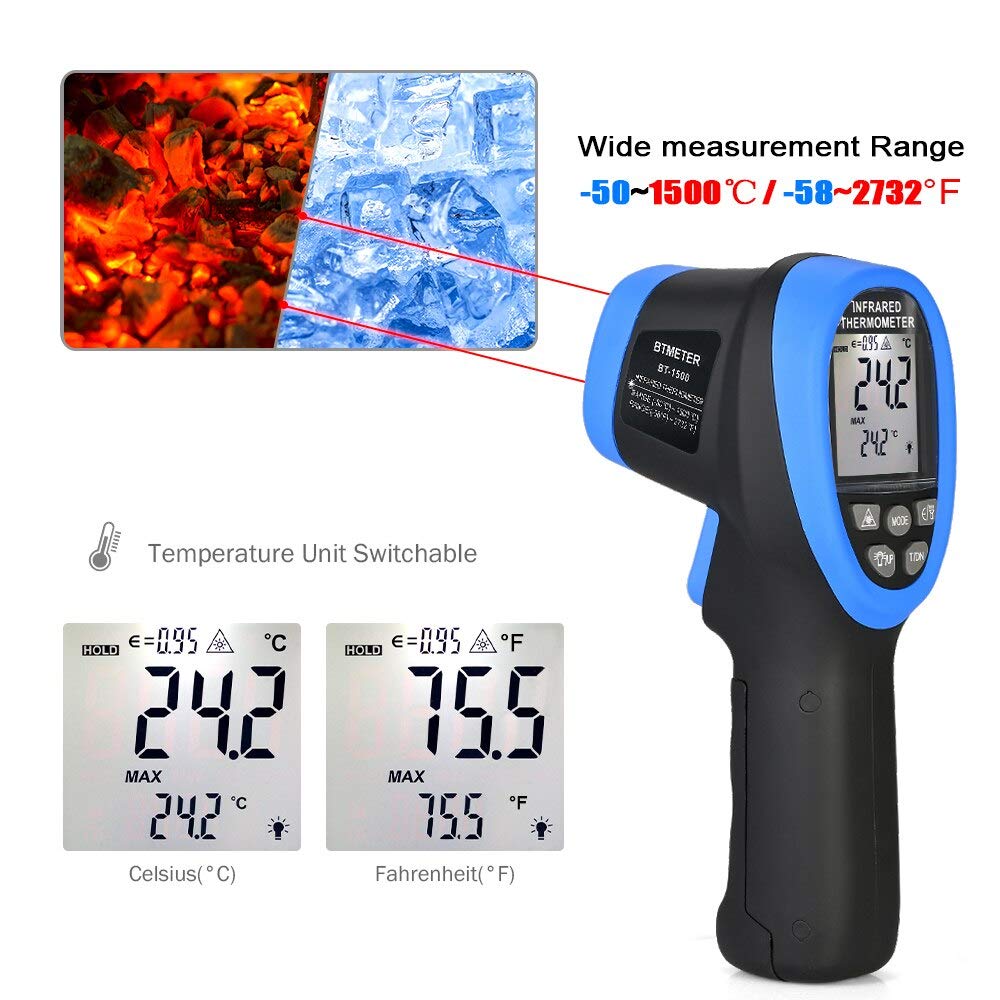 -50 ℃ a 1500 ℃ termometro Lase - Industrial Laser Thermometer Gun recensione e prezzo