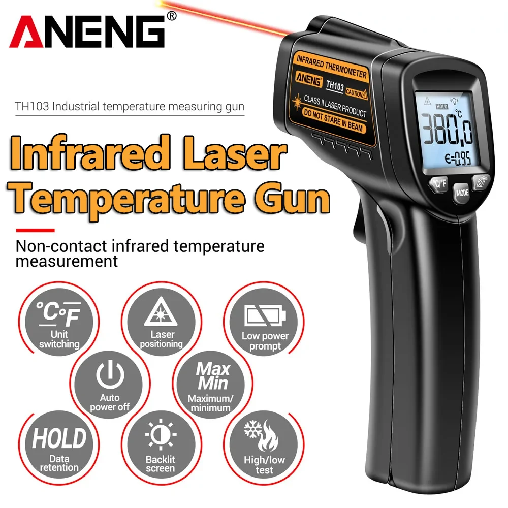 Termometro Laser a Infrarossi  - Industrial Laser Thermometer Gun recensione e prezzo