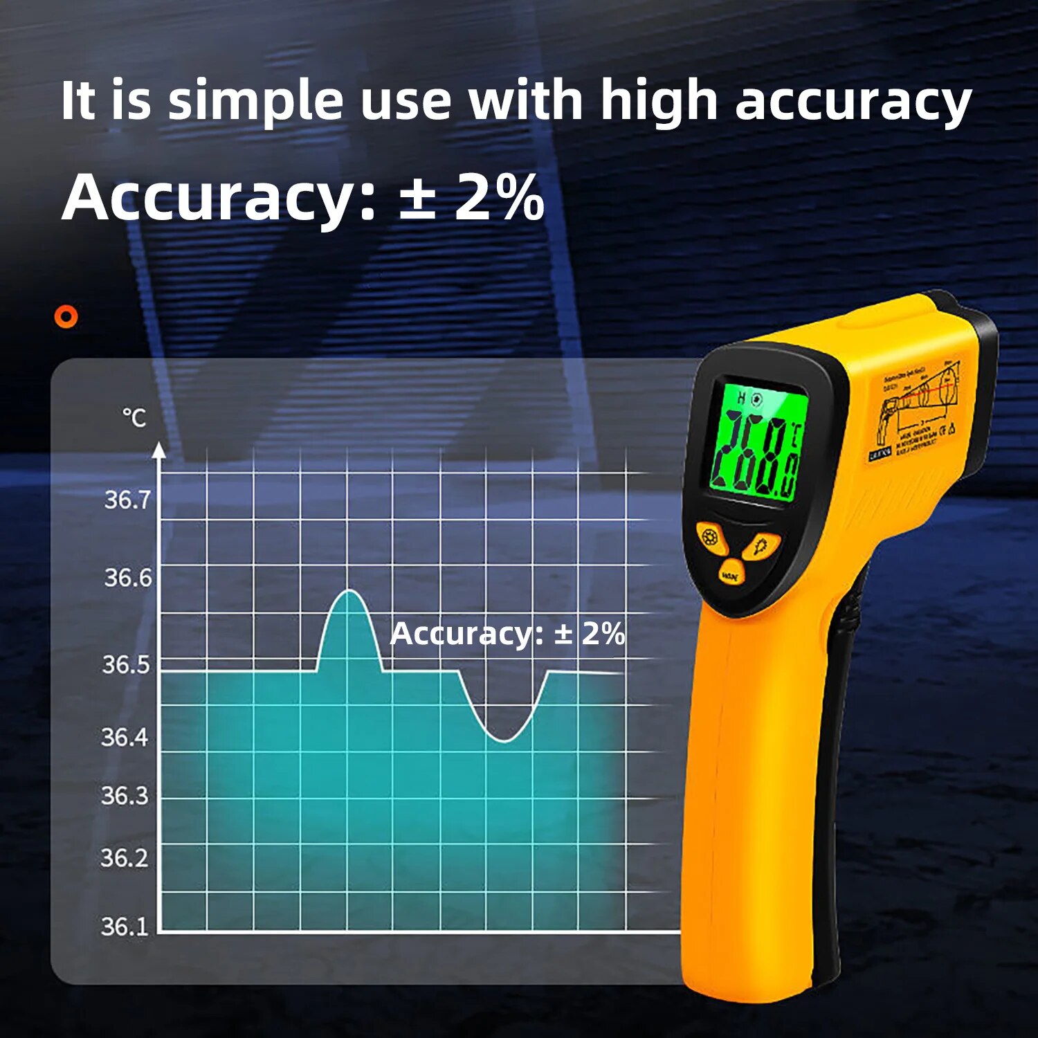 Termometro digitale a infraros - Industrial Laser Temperature recensione e prezzo