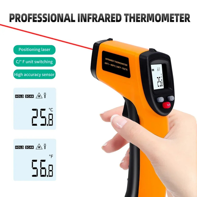-50~380 ° C Pirometro a infrar - Industrial Laser Thermometer Gun recensione e prezzo