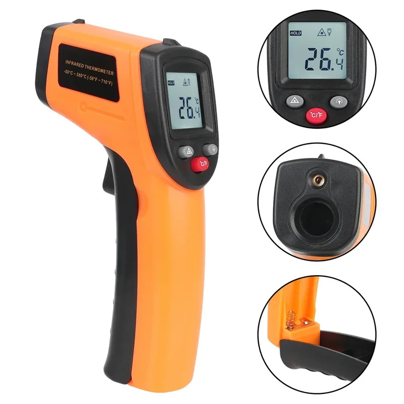 -50~380 ° C Pirometro a infrar - Industrial Laser Thermometer Gun recensione e prezzo