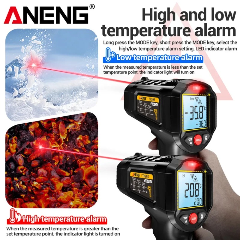 Termometro a Infrarossi Senza  - Industrial Laser Thermometer Gun recensione e prezzo